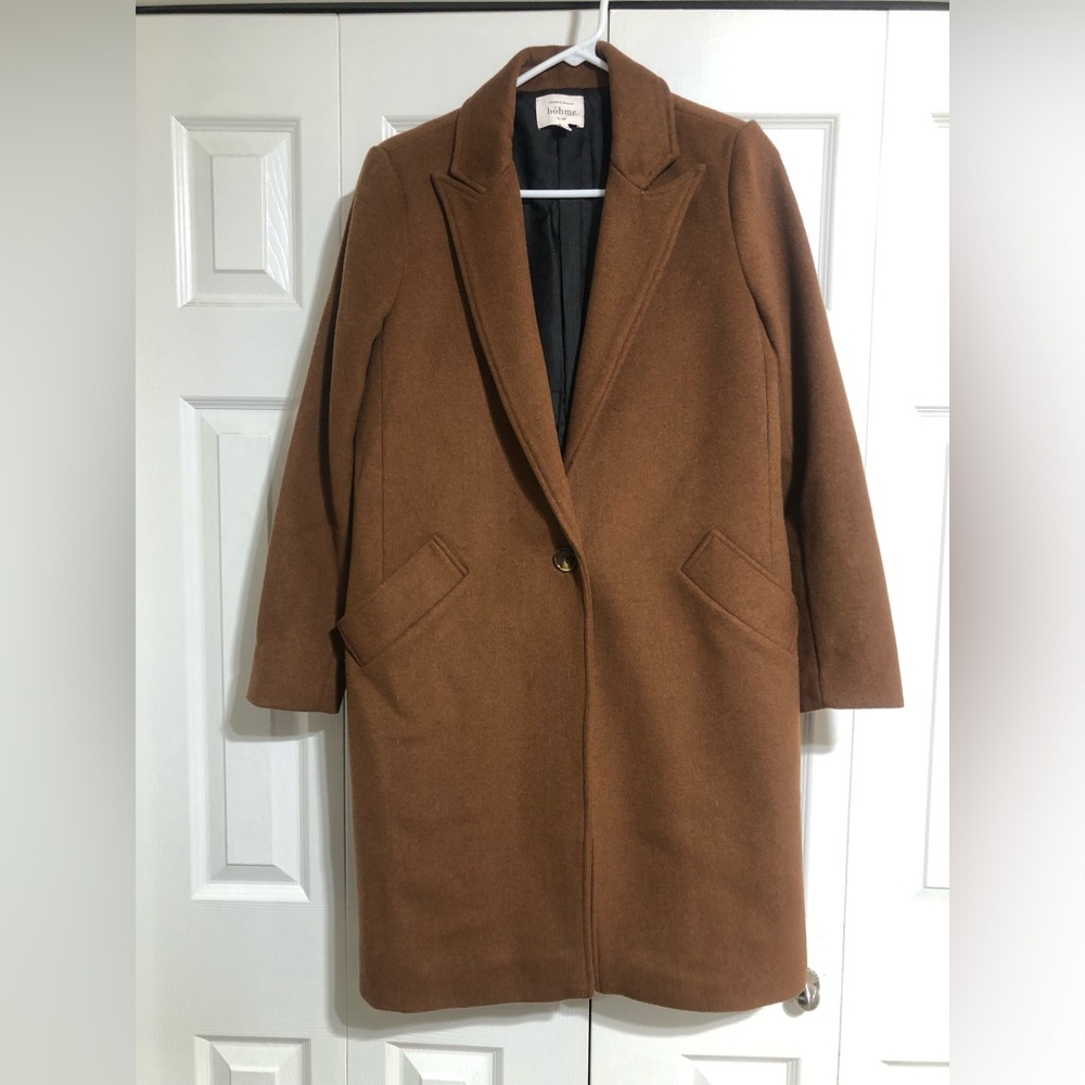 Bohme Brown Wool Peacoat